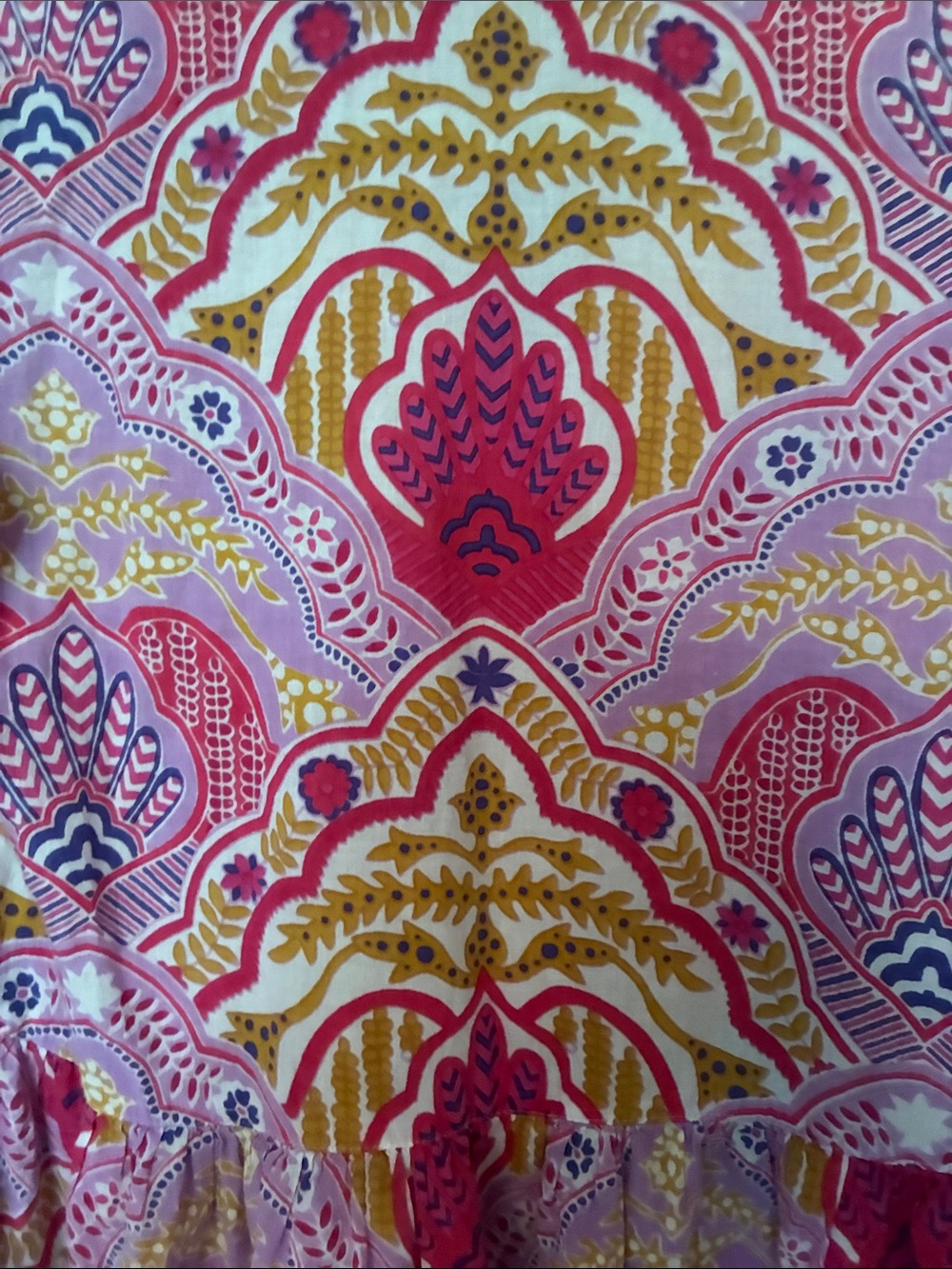 Mary marshmallow Pink & Gold Paisley Tunic Dress - Picture 5 of 6